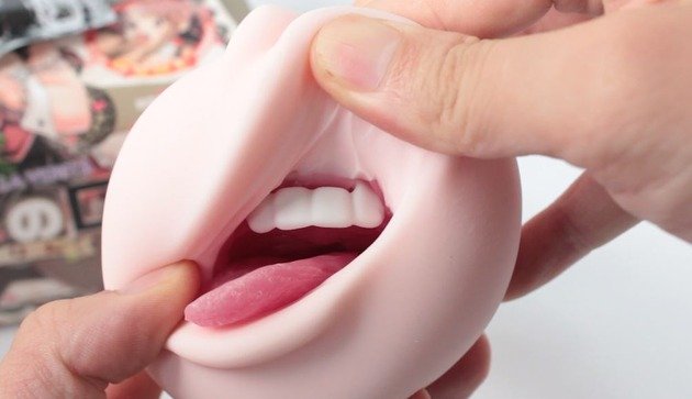 Japan Magic Eyes La Male Oral Sex Toys Masturbator Real Teeth Tongue Deep Throat Bocca Della Verita Perorin (Sleeve Only / Pkg Removed) 003