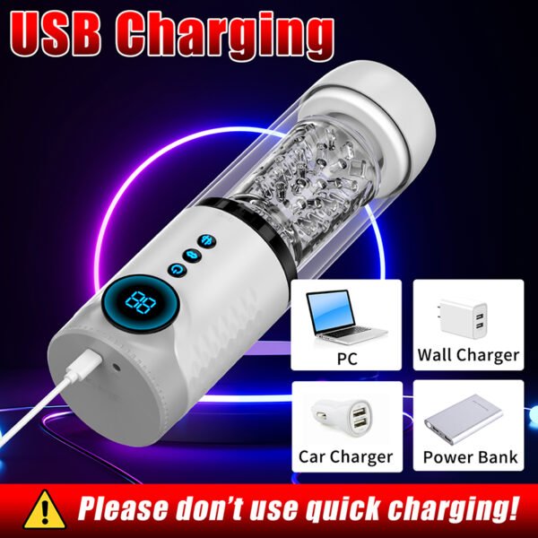 Automatic Male Masturbator Rotation Telescopic Sucking Sex Machine for Man LED Masturbation Cup Stroker Adult Sex Toys for Men