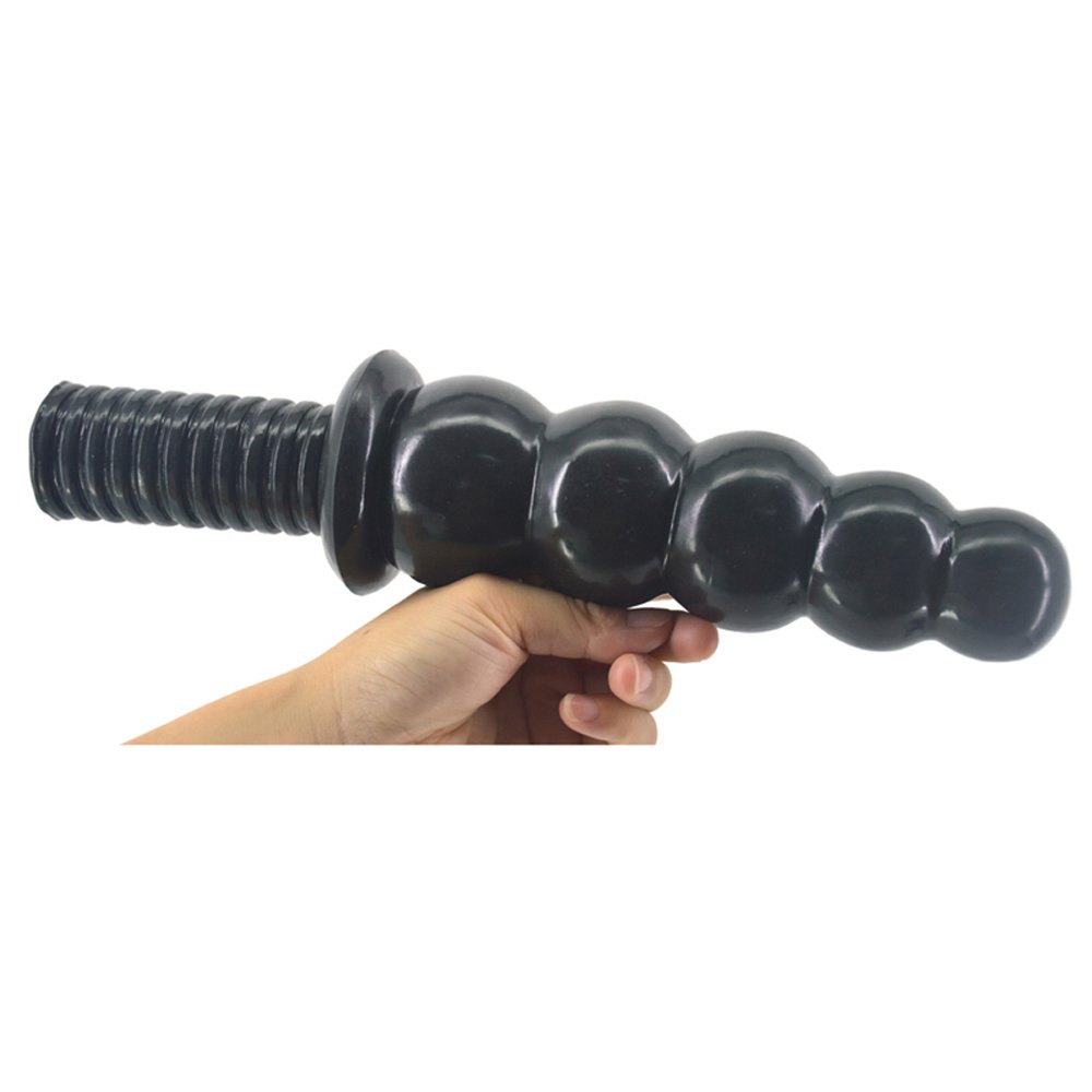 New 28 CM Long Anal Plugs 5.8 Dia Butt Plugs with 5 Huge Beads Handles Adult Anal Sex Toys for Man Women Sexuales Drop shipping 10 1
