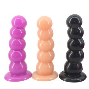 Tommart Butt Plug PVC Sex Toys for Men Anal Plug Large Booty Beads Sex Toys for Woman Big Size 19.9*6 Cm