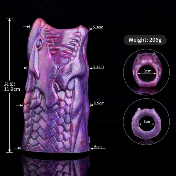 5154大号尺寸图 Male Penis Sleeves Cock Extender Realistic Penis Sleeves Enlargement Delay