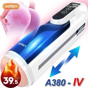 Leten A380 IV Male Masturbator Cup Heating Vagina Moaning Sex Machine Automatic Piston Telescopic Erotic Sex Toys For Man