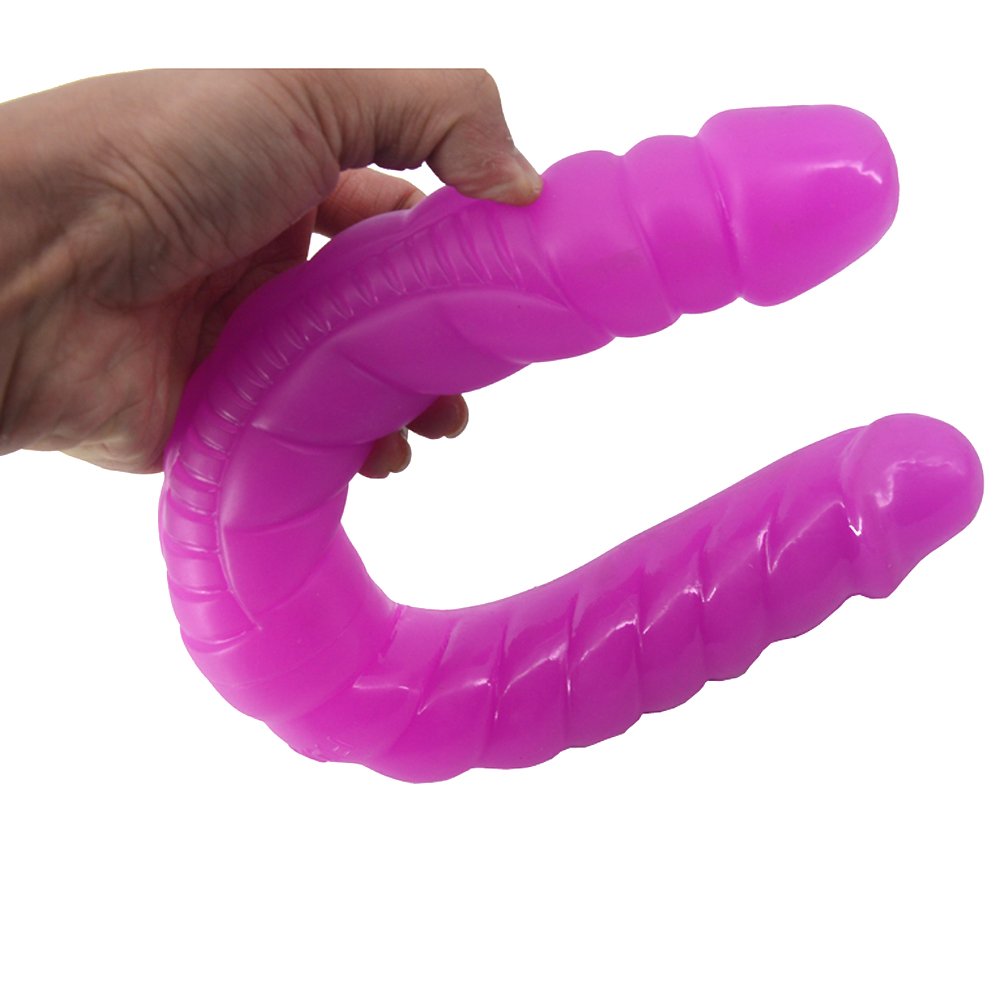 Super Long 43cm Double Dildo Realistic Penis for Lesbian Flirting Masturbation Stimulate Dong Vaginal Ass Sex Toys for Woman DSC 0027
