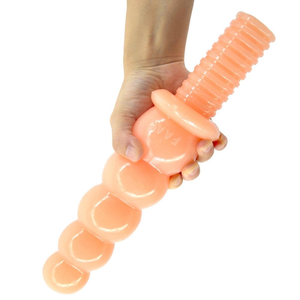 New 28 CM Long Anal Plugs 5.8 Dia Butt Plugs with 5 Huge Beads Handles Adult Anal Sex Toys for Man Women Sexuales Drop shipping DSC 0074