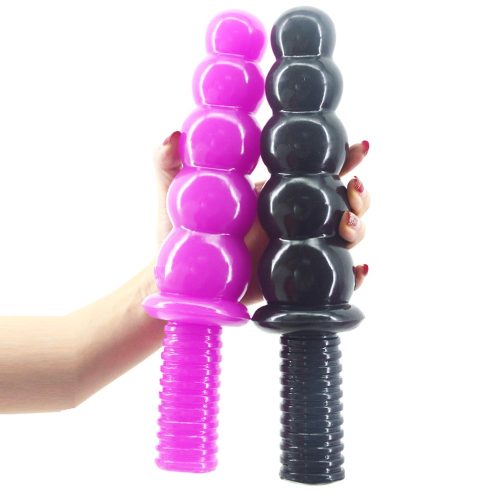 New 28 CM Long Anal Plugs 5.8 Dia Butt Plugs with 5 Huge Beads Handles Adult Anal Sex Toys for Man Women Sexuales Drop shipping DSC 0163