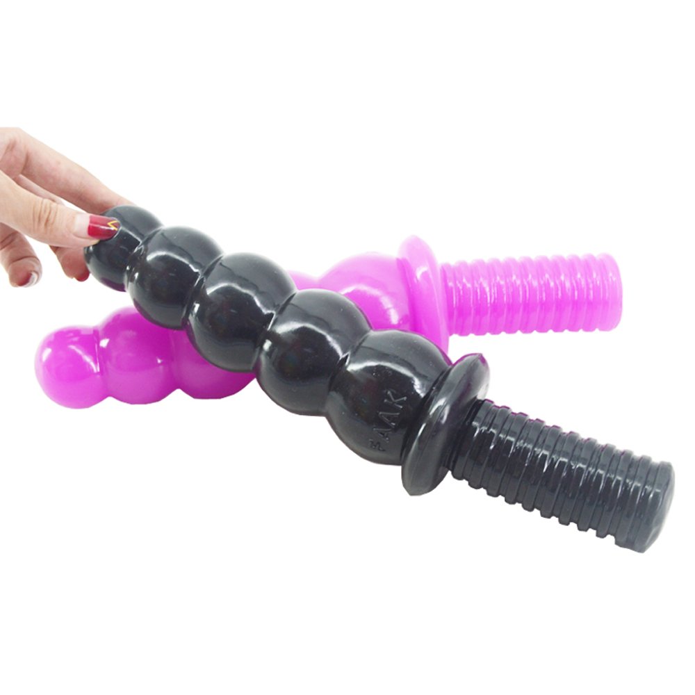 New 28 CM Long Anal Plugs 5.8 Dia Butt Plugs with 5 Huge Beads Handles Adult Anal Sex Toys for Man Women Sexuales Drop shipping DSC 0167
