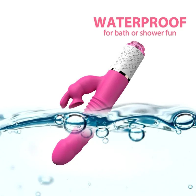 Rechargeable telescopic G Spot Rabbit Vibrators for Women Clitoral Sucking Vibrator Heating G Spot Stimulator Massage Sex Toys H260372eb01364e6da75be77fd38c0cf5f