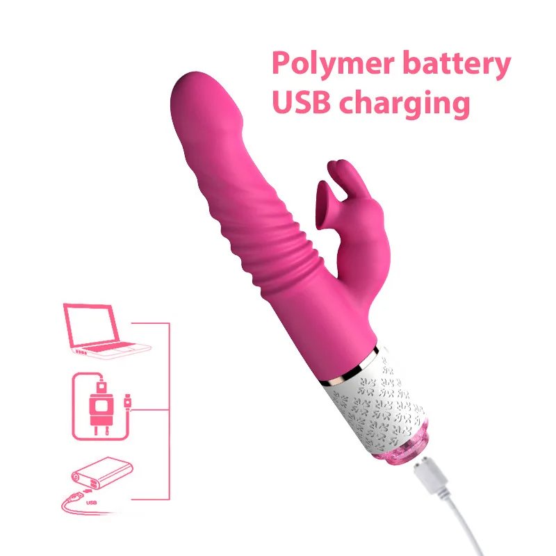 Rechargeable telescopic G Spot Rabbit Vibrators for Women Clitoral Sucking Vibrator Heating G Spot Stimulator Massage Sex Toys H2a4ac8f46f624d69ae8e96ac0138dc38G 1