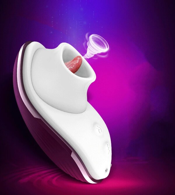 Tongue Vibrators Oral Sex Women Sucking Clit Vibrator Licking Nipple Sucker Clitoral Stimulation Heating Vibrator Toys for Woman