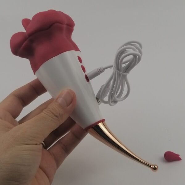 2 In 1 Sucking Vibrators G Spot Clit Stimulation Nipple Sucker Clitoris Stimulator Licking Thrusting Vibrator Sex Toys for Women Adult Massager Vibrator
