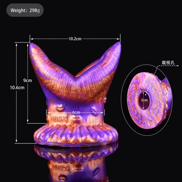 Male Masturbator Hollow Butt Plug Anal Vagina Dilator Soft Silicone Speculum Peephole Adult Sex Toys For Woman Man