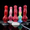 Large Dog Knot Ejaculation Dildo With Sucker Spray Liquid Function red Silicone Squirting Penis Sex Toys For Women Men Anal plug les (yaoye)