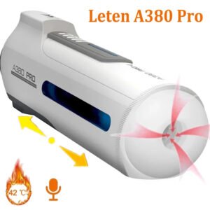 Leten A380 Automatic Piston Telescopic Male Masturbator Cup Sex Machine Vagina Real Pussy Sucking Vibrator Sex Toys For Men