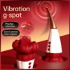 2 In 1 Sucking Vibrators G Spot Clit Stimulation Nipple Sucker Clitoris Stimulator Licking Thrusting Vibrator Sex Toys for Women Adult Massager Vibrator
