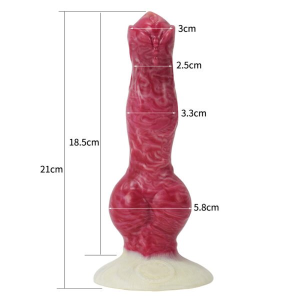 主图-05 Large Dog Knot Ejaculation Dildo With Sucker Spray Liquid Function Red Silicone Squirting Penis Sex Toys For Women Men Anal plug