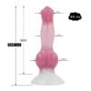 Large Dog Knot Ejaculation Dildo With Sucker Spray Liquid Function red Silicone Squirting Penis Sex Toys For Women Men Anal plug les (yaoye)