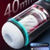 Leten Telescoping Cup Automatic Male Masturbator Electric Telescopic Man Masturbation Cup Fast Heating Soft Vagina Pussy Sex Toys for Men Adul