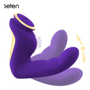 Leten Heating Vagina Sucking Vibrator G Spot Clitoris Stimulator Dual Vbration Females Clit Sucker Sex Toys for Women Suction Dildo Vibrator