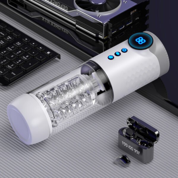 Automatic Male Masturbator Rotation Telescopic Sucking Sex Machine for Man LED Masturbation Cup Stroker Adult Sex Toys for Men