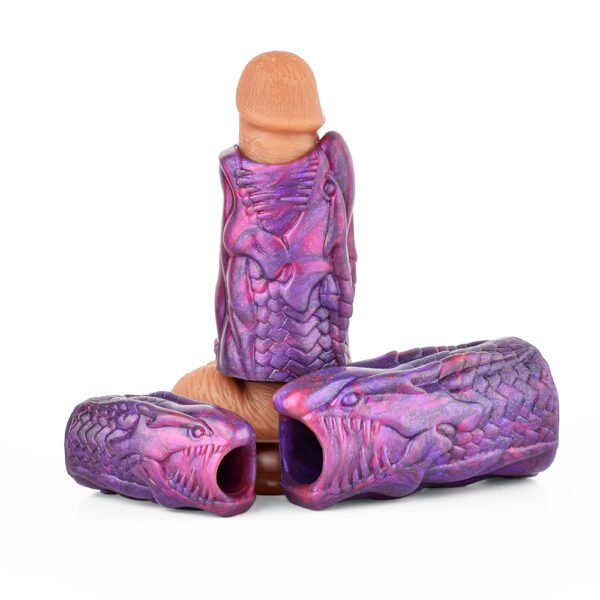 大中小-1 Male Penis Sleeves Cock Extender Realistic Penis Sleeves Enlargement Delay