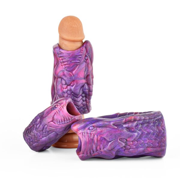 大中小-2 Male Penis Sleeves Cock Extender Realistic Penis Sleeves Enlargement Delay