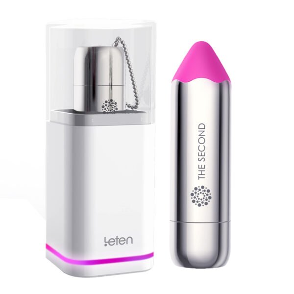 小银棒按摩口红-晨曦玫瑰 Leten Vibrator Lipstick Wireless Charging Vibrating Egg Clitoris Vagina Stimulator G Spot Bullet Vibrators for women Sex Games for Adults 18