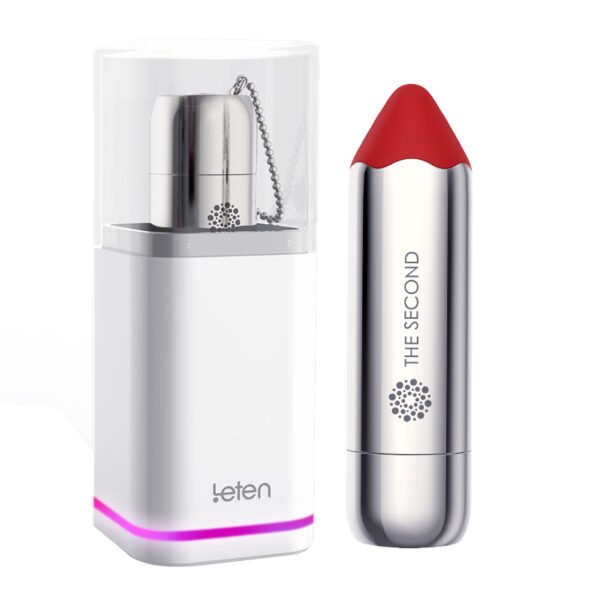 小银棒按摩口红-烂番茄红 Leten Vibrator Lipstick Wireless Charging Vibrating Egg Clitoris Vagina Stimulator G Spot Bullet Vibrators for women Sex Games for Adults 18