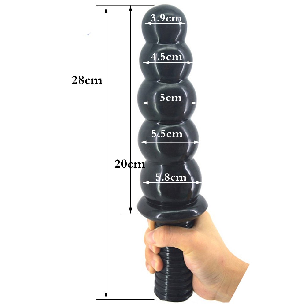 New 28 CM Long Anal Plugs 5.8 Dia Butt Plugs with 5 Huge Beads Handles Adult Anal Sex Toys for Man Women Sexuales Drop shipping 尺寸 4