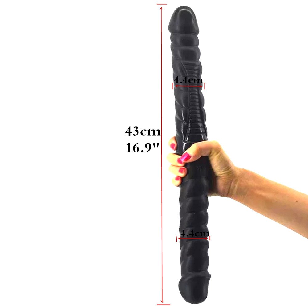 Super Long 43cm Double Dildo Realistic Penis for Lesbian Flirting Masturbation Stimulate Dong Vaginal Ass Sex Toys for Woman 尺寸 6