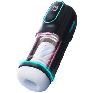 Leten Telescoping Cup Automatic Male Masturbator Electric Telescopic Man Masturbation Cup Fast Heating Soft Vagina Pussy Sex Toys for Men Adul