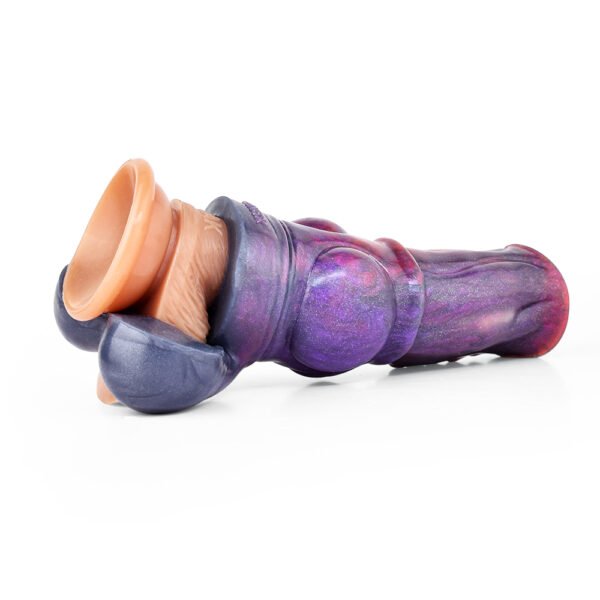 白15 Animals Dog Penis Sleeve Large Silicone Fantasy Dragon Sheath Cock Enlargement & Extender Hollow Dildo Sex Toys For Men Cock Ring