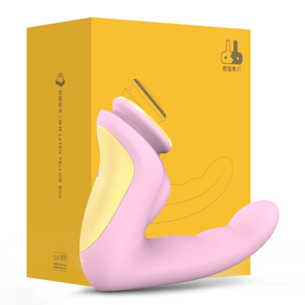 白底包装主图-粉色 Leten Heating Vagina Sucking Vibrator G Spot Clitoris Stimulator Dual Vbration Females Clit Sucker Sex Toys for Women Suction Dildo Vibrator