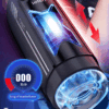 X-Turbo Male Sex Machine Sucking Masturbation Cup Moaning Automatic Piston Telescopic Sucking Masturbator Cup Heating Vibrator Sex Toys For Man