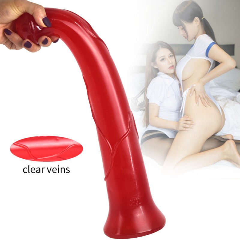 Super Huge Horse Dildo Realistic Suction Cup Dildo Black Woman Sex Toys Animal Dildos Realistic Penis Erotic Toys 43 Cm Long
