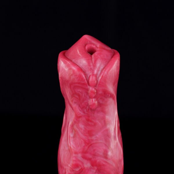 详情-05 Large Dog Knot Ejaculation Dildo With Sucker Spray Liquid Function Red Silicone Squirting Penis Sex Toys For Women Men Anal plug