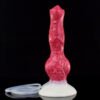 Large Dog Knot Ejaculation Dildo With Sucker Spray Liquid Function Red Silicone Squirting Penis Sex Toys For Women Men Anal plug
