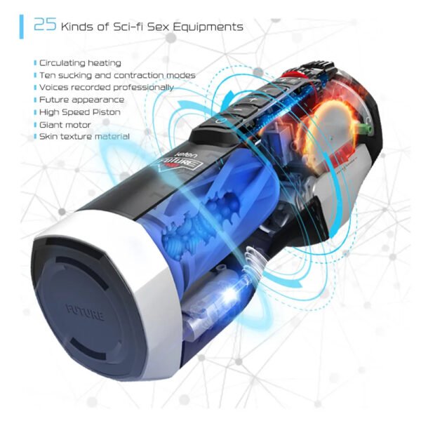 Electric Male Masturbators Automatic Piston Telescopic Voice Interaction Heating Sex Toys for Men Masturbatings