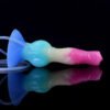 Large Dog Knot Ejaculation Dildo With Sucker Spray Liquid Function colorful Silicone Squirting Penis Sex Toys For Women Men Anal plug les (chunyu)