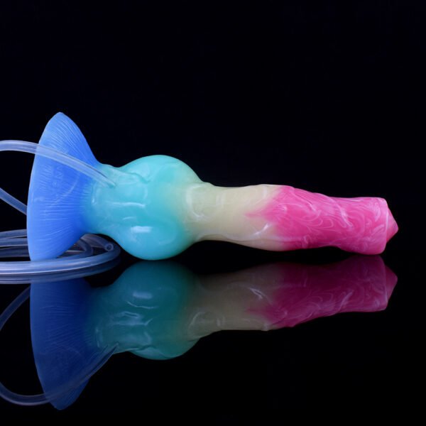 详情-13 Large Dog Knot Ejaculation Dildo With Sucker Spray Liquid Function colorful Silicone Squirting Penis Sex Toys For Women Men Anal plug les (chunyu)