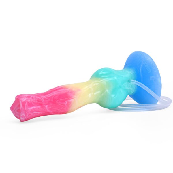 详情-19 Large Dog Knot Ejaculation Dildo With Sucker Spray Liquid Function colorful Silicone Squirting Penis Sex Toys For Women Men Anal plug les (chunyu)