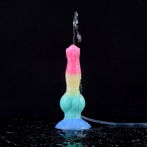 详情-21 Large Dog Knot Ejaculation Dildo With Sucker Spray Liquid Function colorful Silicone Squirting Penis Sex Toys For Women Men Anal plug les (chunyu)