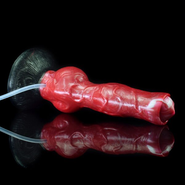 详情-30 Large Dog Knot Ejaculation Dildo With Sucker Spray Liquid Function red Silicone Squirting Penis Sex Toys For Women Men Anal plug les (yaoye)