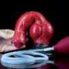 Large Dog Knot Ejaculation Dildo With Sucker Spray Liquid Function red Silicone Squirting Penis Sex Toys For Women Men Anal plug les (yaoye)