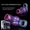 Animals Dog Penis Sleeve Large Silicone Fantasy Dragon Sheath Cock Enlargement & Extender Hollow Dildo Sex Toys For Men Cock Ring