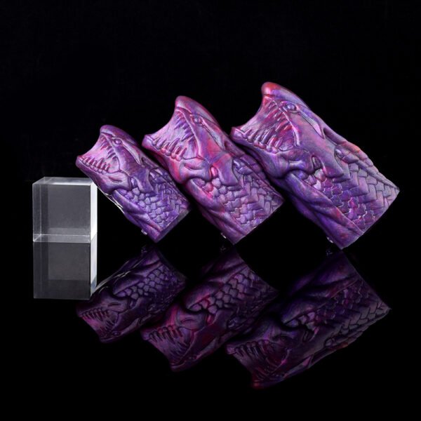 黑底 (2) Male Penis Sleeves Cock Extender Realistic Penis Sleeves Enlargement Delay