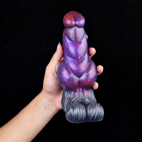 黑底 (6) Animals Dog Penis Sleeve Large Silicone Fantasy Dragon Sheath Cock Enlargement & Extender Hollow Dildo Sex Toys For Men Cock Ring