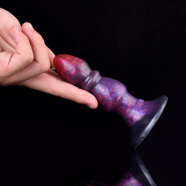 黑底 (9) Animals Dog Penis Sleeve Large Silicone Fantasy Dragon Sheath Cock Enlargement & Extender Hollow Dildo Sex Toys For Men Cock Ring