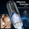 LCD Display Telescopic Male Automatic Masturbator Sucking Masturbate Man Toys Thrusting Sex Machine for Men Adult Supplies