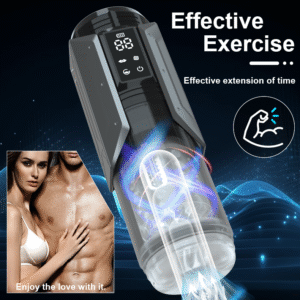 LCD Display Telescopic Male Automatic Masturbator Sucking Masturbate Man Toys Thrusting Sex Machine for Men Adult Supplies