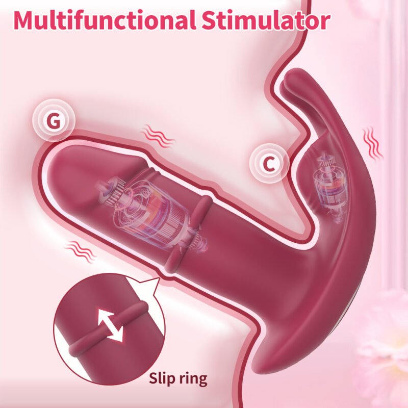 Women Vibrating Panties Wireless Remote Control Strap on Dildo Clitoris Stimulator Bump Butterfly Vibrator Sex Toys for Woman